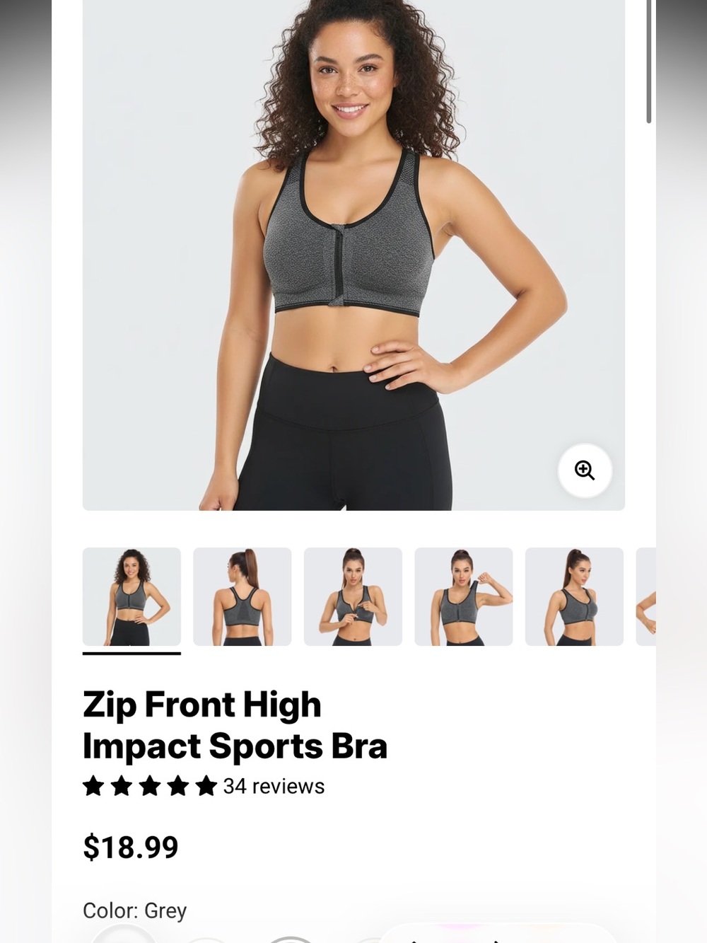 NEW WANAYOU Zip Front Sports Bras – 3-Pack – XXL